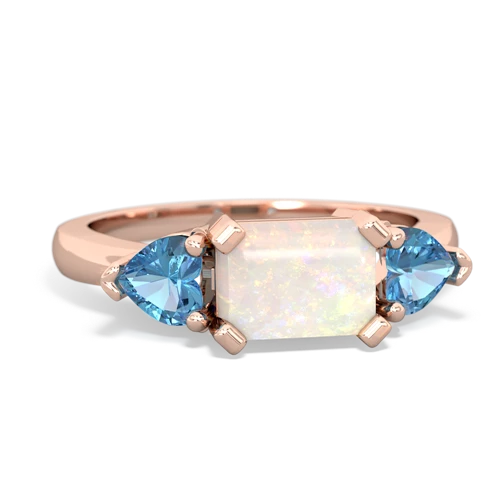 opal-blue topaz timeless ring