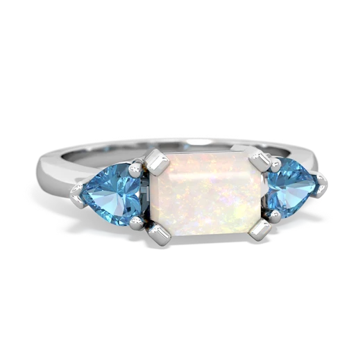 opal-blue topaz timeless ring