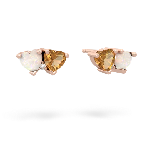 opal-citrine  earrings