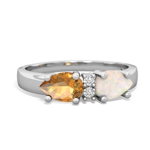 opal-citrine timeless ring