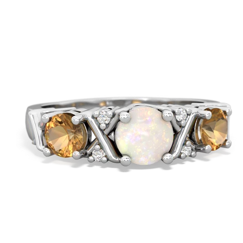 opal-citrine timeless ring