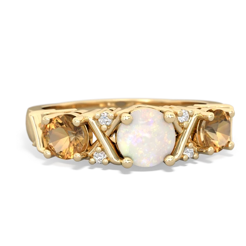 opal-citrine timeless ring