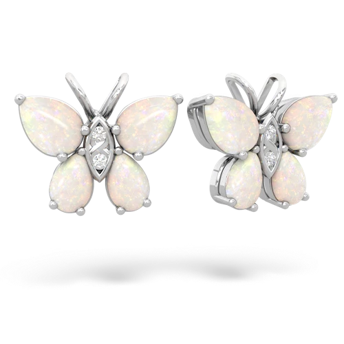 opal butterfly earrings