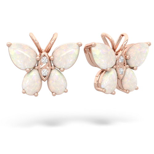 opal butterfly earrings