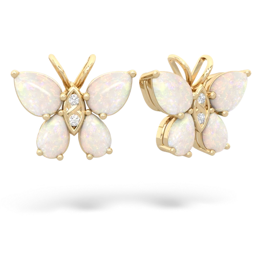 opal butterfly earrings