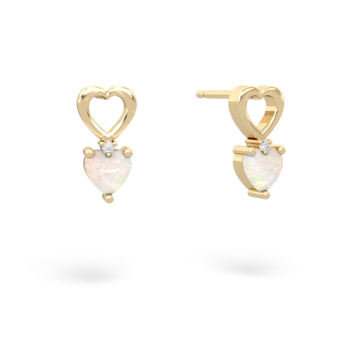 opal filligree earrings