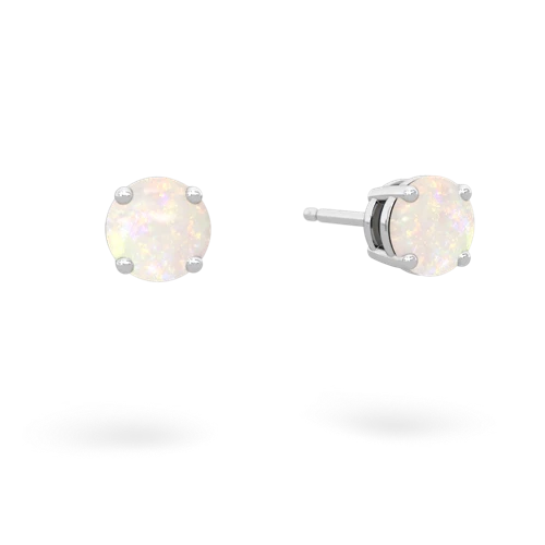 opal stud earrings