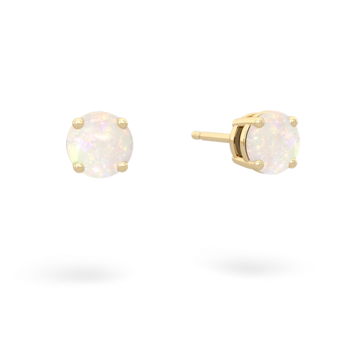 opal stud earrings