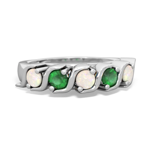 opal-emerald timeless ring