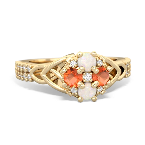 opal-fire opal engagement ring