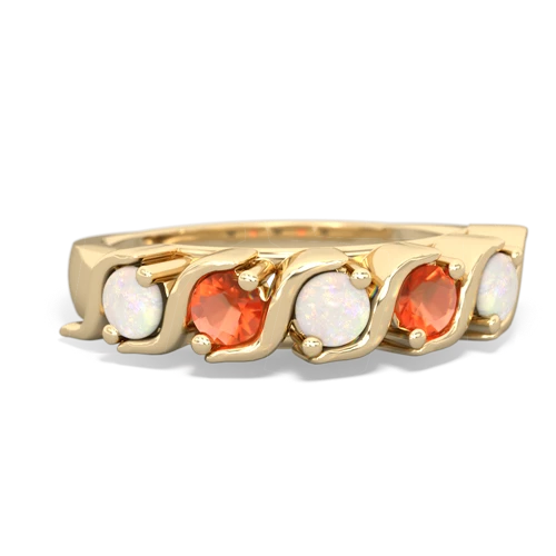 opal-fire opal timeless ring