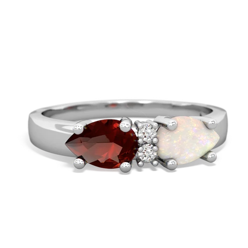 opal-garnet timeless ring