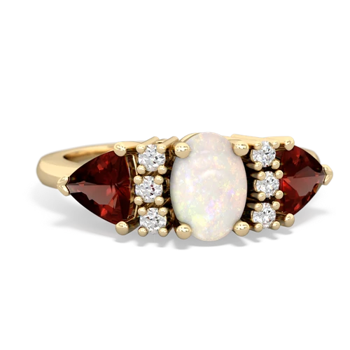 opal-garnet timeless ring