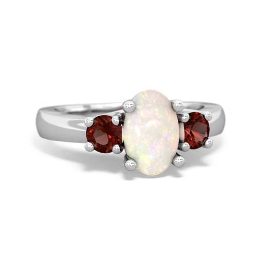 opal-garnet timeless ring