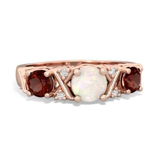 opal-garnet timeless ring