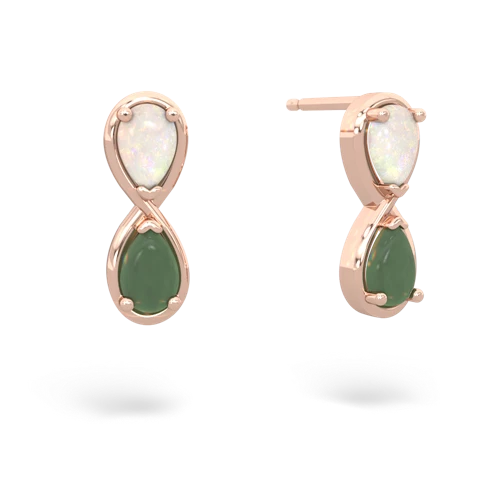 opal-jade infinity earrings