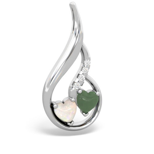 opal-jade keepsake swirl pendant