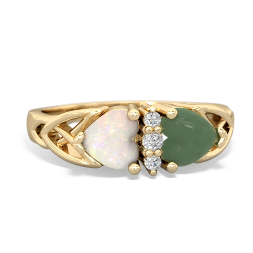 opal-jade celtic ring