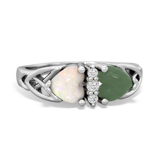 opal-jade celtic ring