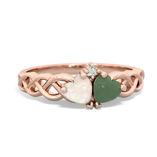 opal-jade celtic braid ring