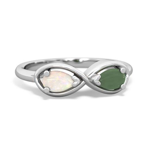 opal-jade infinity ring