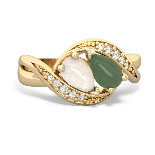 opal-jade keepsake curls ring