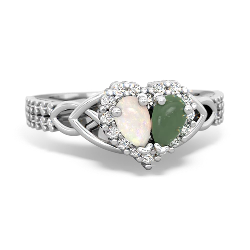 opal-jade keepsake engagement ring