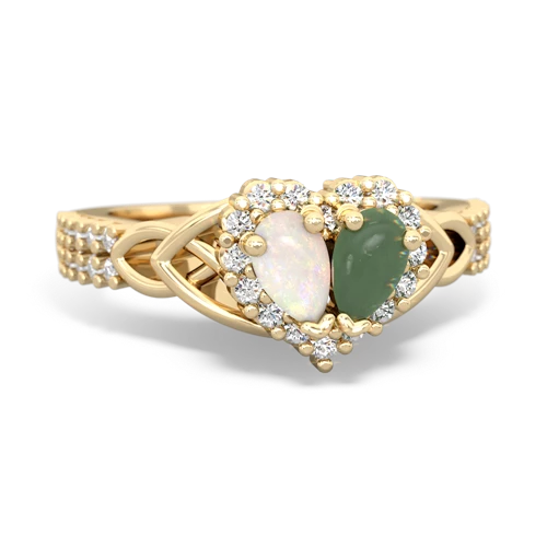 opal-jade keepsake engagement ring