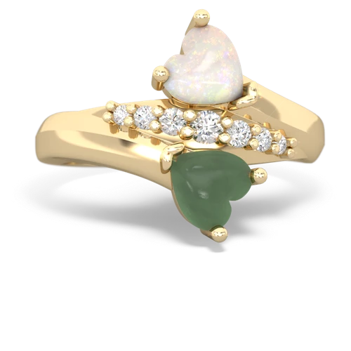 opal-jade modern ring