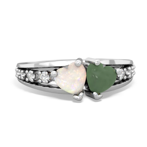 opal-jade modern ring