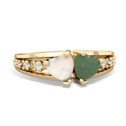 opal-jade modern ring