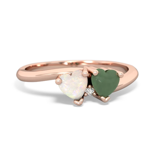 opal-jade sweethearts promise ring