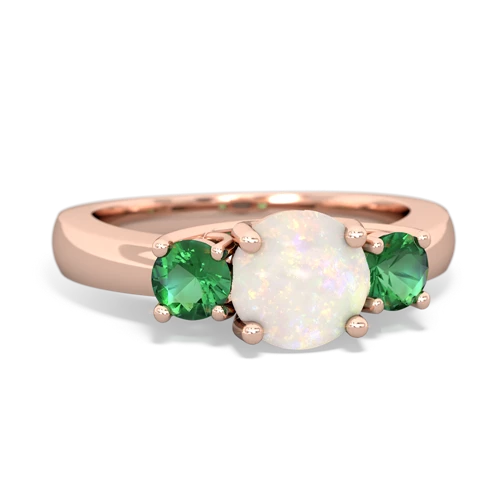 opal-lab emerald timeless ring