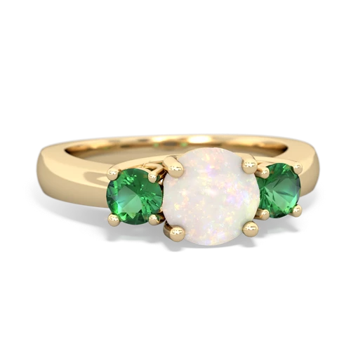 opal-lab emerald timeless ring