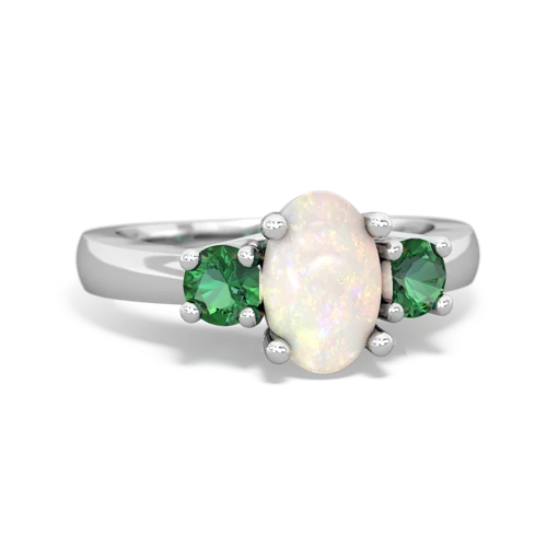 opal-lab emerald timeless ring