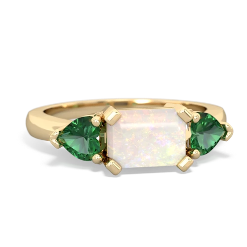 opal-lab emerald timeless ring