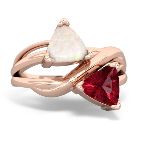 opal-lab ruby filligree ring