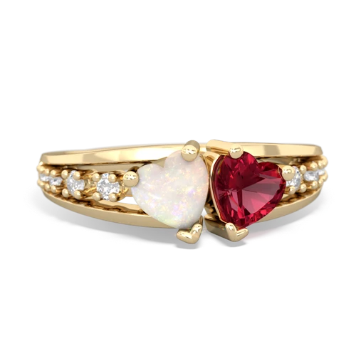 opal-lab ruby modern ring