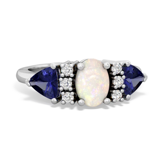 opal-lab sapphire timeless ring