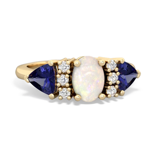 opal-lab sapphire timeless ring