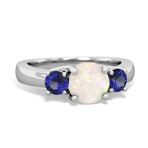 opal-lab sapphire timeless ring