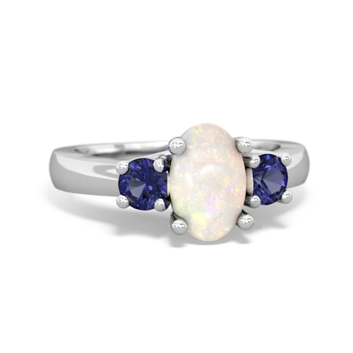 opal-lab sapphire timeless ring