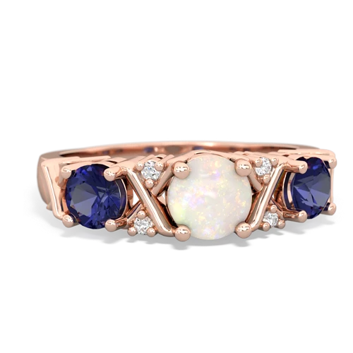 opal-lab sapphire timeless ring