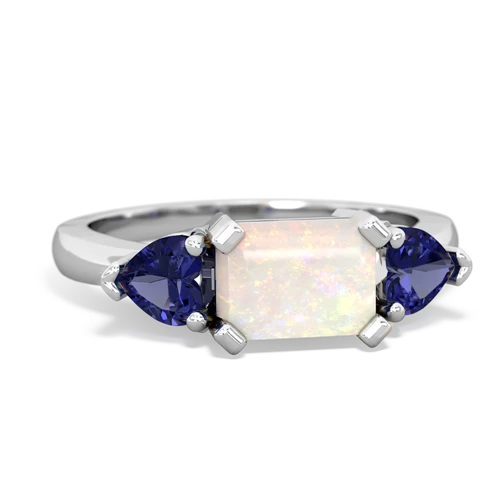 opal-lab sapphire timeless ring