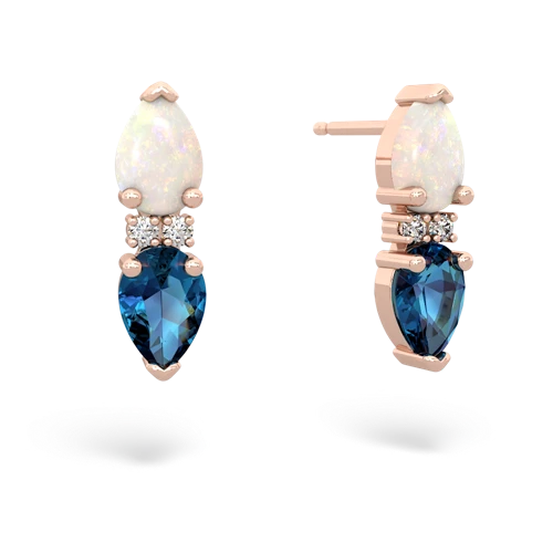opal-london topaz bowtie earrings