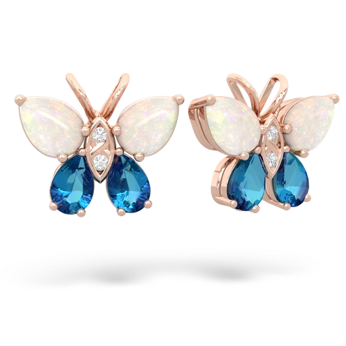 opal-london topaz butterfly earrings