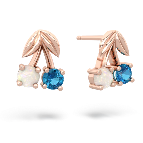 opal-london topaz cherries earrings