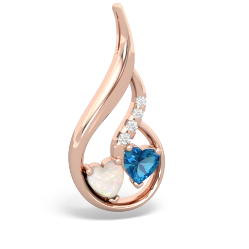 opal-london topaz keepsake swirl pendant