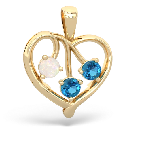 opal-london topaz love heart pendant