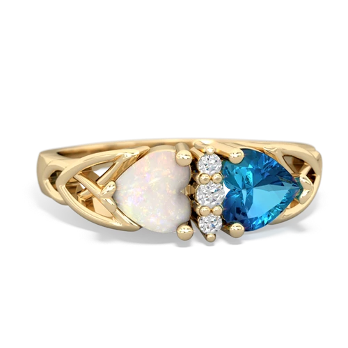 opal-london topaz celtic ring